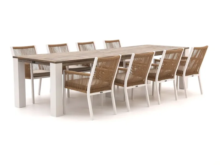 Manifesto Rivola/ROUGH-X 320 cm Gartenmöbel-Set 9-teilig