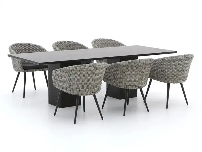 Manifesto Veruno/Bernstein 240 cm Gartenmöbel-Set 7-teilig