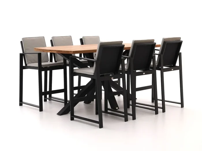 Manifesto Vezzano/Induno Dänisch oval 220 cm Gartenbar-Set 7-teilig