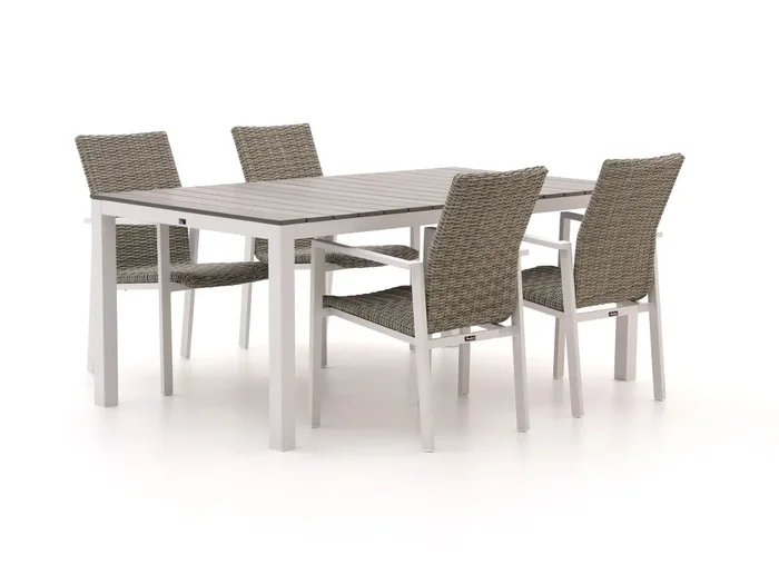 Manifesto Villongo/Fidenza 183 cm Gartenmöbel-Set 5-teilig stapelbar