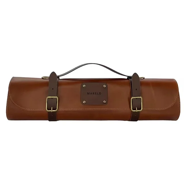 Mareld Messertasche mit 7 Fächern Braun/ Cognac