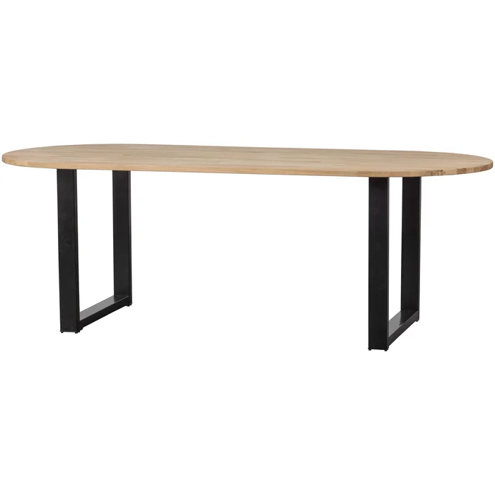 Massivholztisch oval Woood Tablo [Größe 75x220x90 cm]