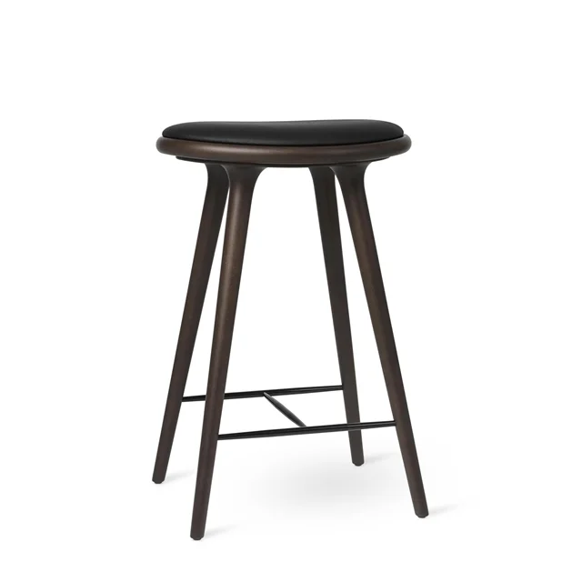 Mater High Stool Barhocker Buche Dunkel Gebeizt 69cm