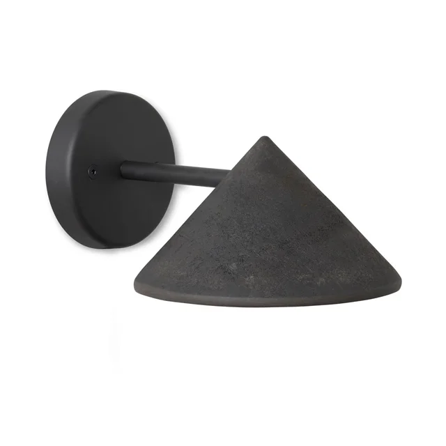 Mater Terra Wandlampe Fest Verdrahtet Kaffee Abfall Schwarz