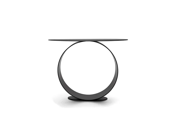 MDF Italia Metodo Tisch – Mattschwarzes Nickel / Ø 40 H 30 Entworfen von Leonardo Talarico