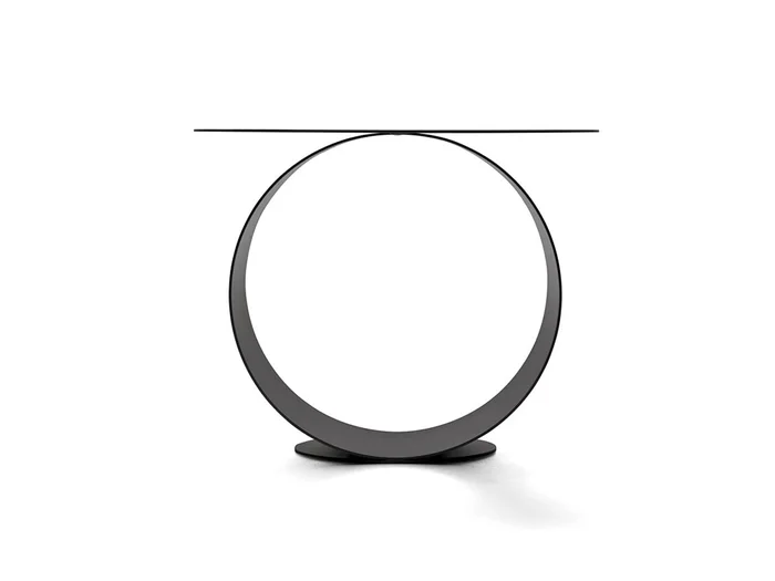 MDF Italia Metodo Tisch – Mattschwarzes Nickel / Ø 50 H 40 Entworfen von Leonardo Talarico