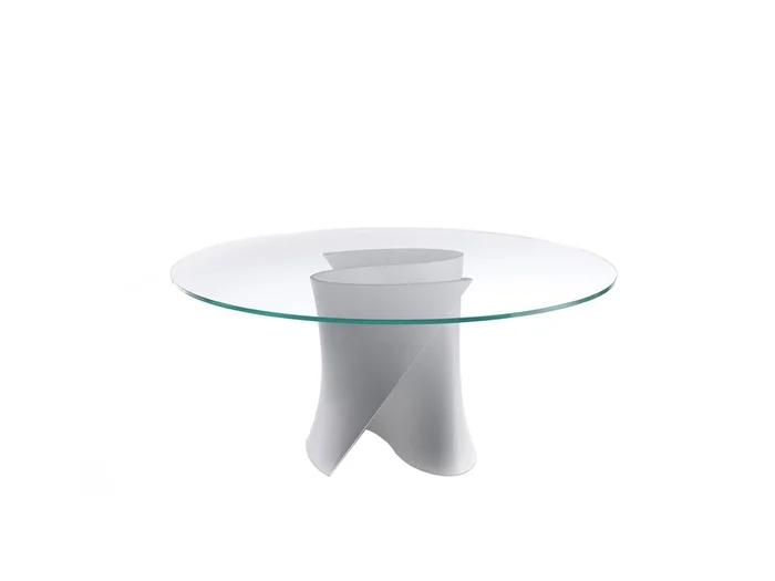 MDF Italia S Transparenter Tisch aus gehärtetem Glas Entworfen von Xavier Lust