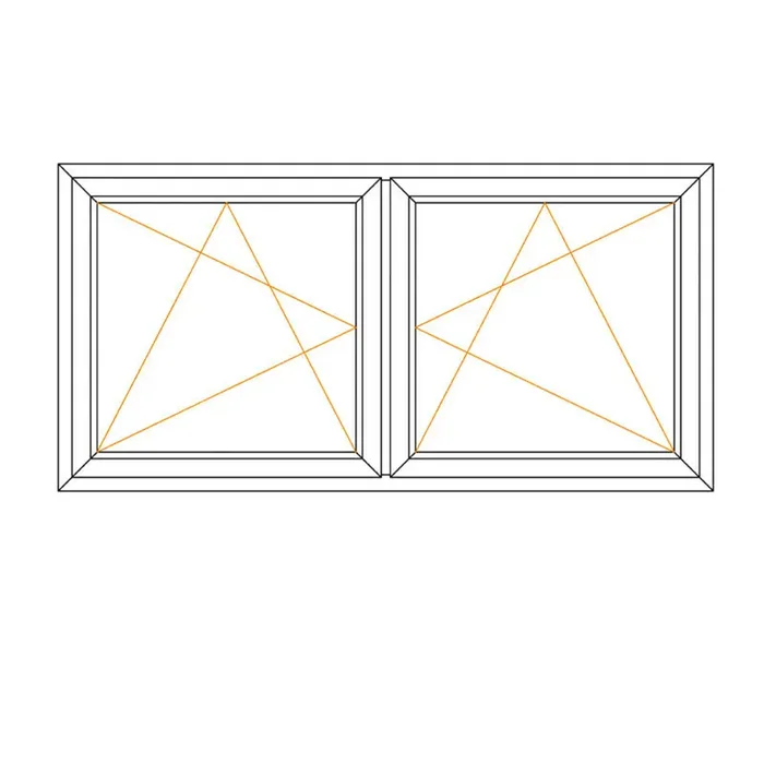 Mehrzweckfenster zweiflügelig Dreh/Kipp + Dreh/Kipp – JM Meeth 60