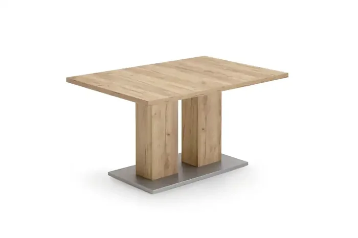 MELAMAX Säulentisch (Edelstahl-Optik)