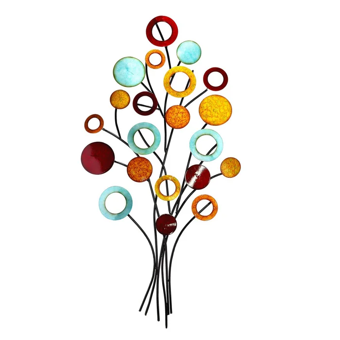 Metall Relief Lebensbaum schlank