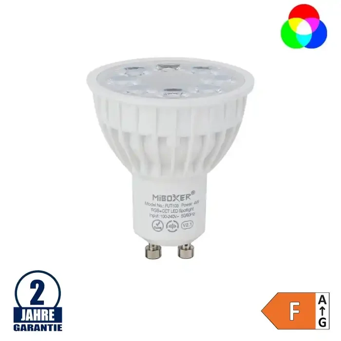Mi-Light 2.4GHz GU10 RGB+CCT LED Spotlight 4W