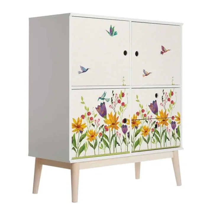 Möbelfolie Blanz – Blütenpoesie