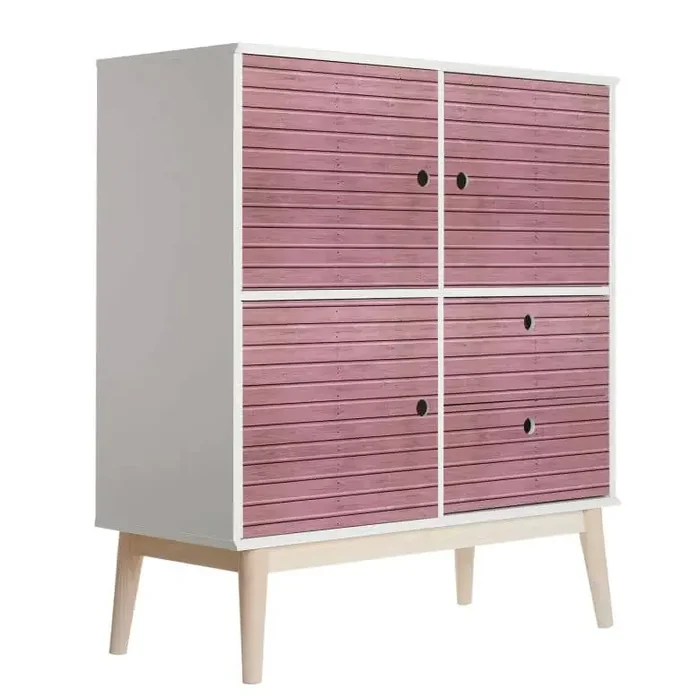 Möbelfolie Gebeiztes Holz Rosa