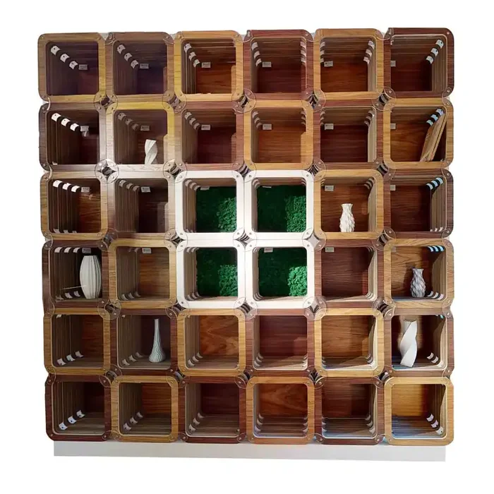 Modulares Bücherregal aus Karton MORE LIGHT – Modulares Bücherregal