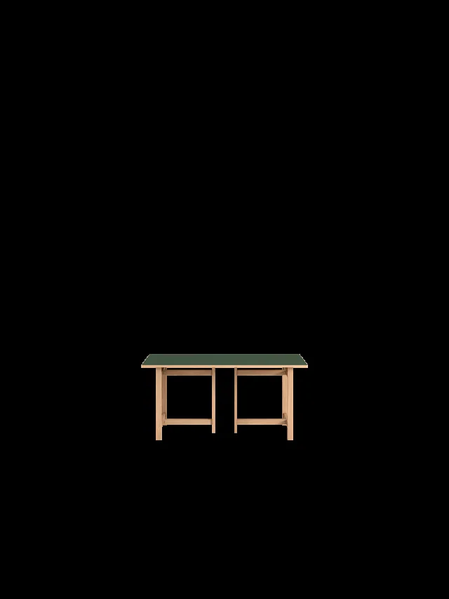 Moebe Rechteckiger Esstisch 160×90 Grün