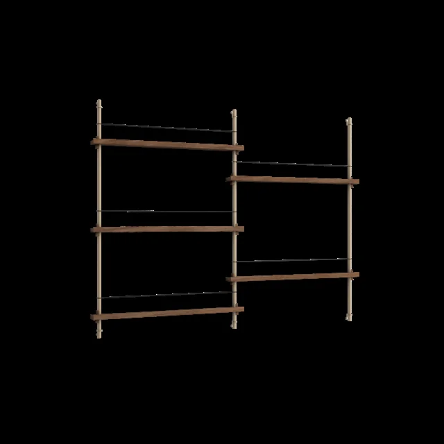 Moebe Zeitschriftenregal MS.115.2 Räuchereiche/Warmgrau