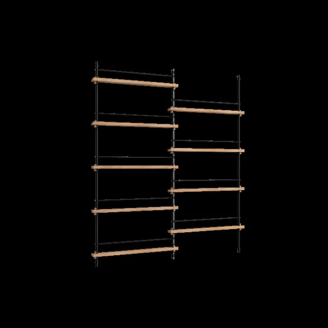 Moebe Zeitschriftenregal MS.180.2 Eiche/Schwarz