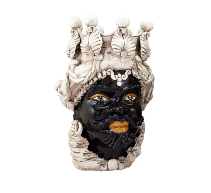 Mohd Selection Moorkopf große Vase – Antikweiß