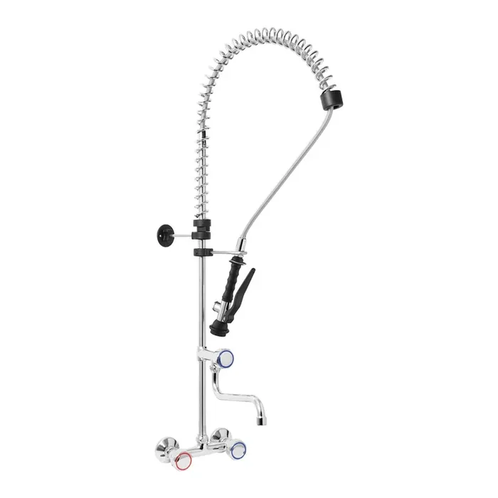 MONOLITH Dish shower with mixer tap, two-hole mounting, with faucet, two mixer valves