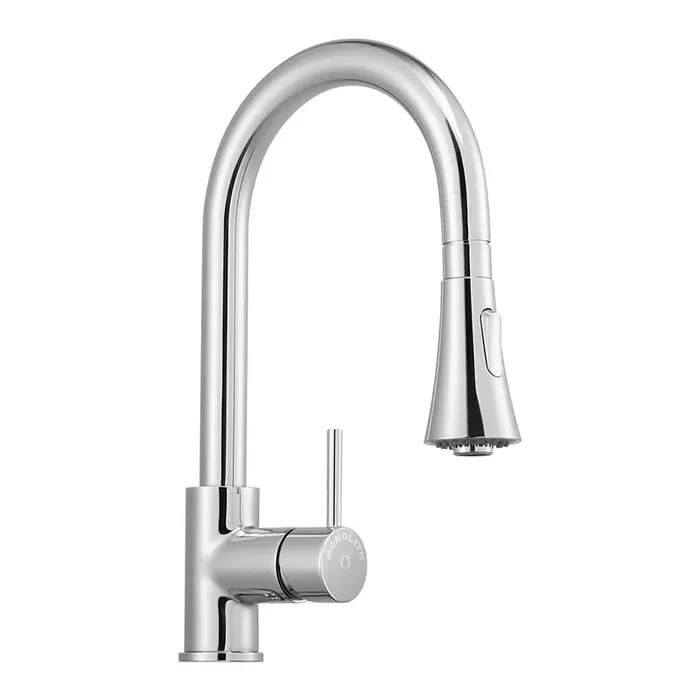 MONOLITH Einloch-Mischbatterie mit ausziehbarer Waschbrause