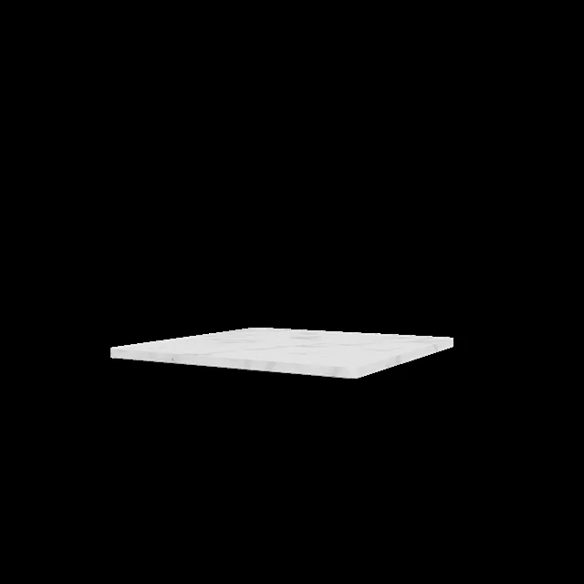 Montana Panton Wire Oberplatte 992-Weißer Marmor 34,8 cm x 34,8 cm