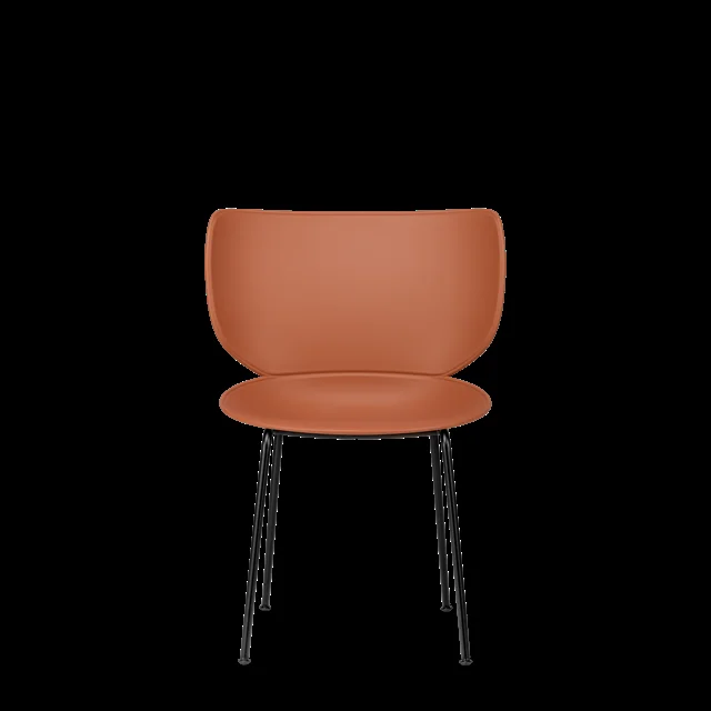 Moooi Hana Esszimmerstuhl Ungepolstert 2er-Set Terrakotta/Schwarz