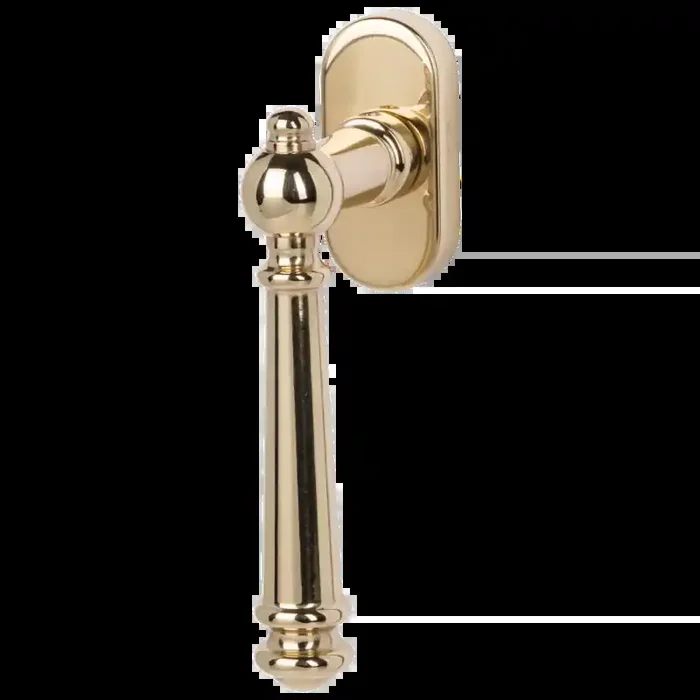 Mount Everest – Messing-pol. – Fenstergriff / Rasterolive – Südmetall