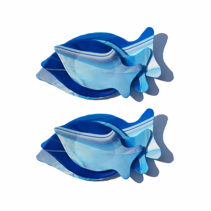 Muranoglas-Geschirrset FISH von D.i. Più Andretto-Design – Für 2 Personen