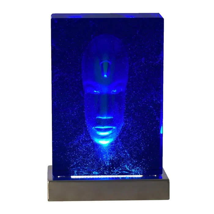 Muranoglas-Skulptur AFRICANA BLU – Unikat