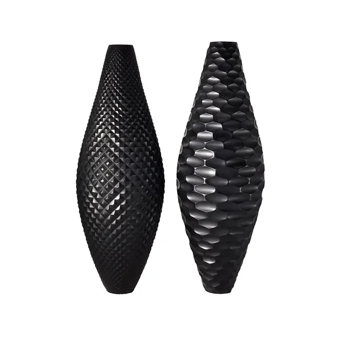 Muranoglas-Vase I DO MORI DE VENEXIA Zweier-Set