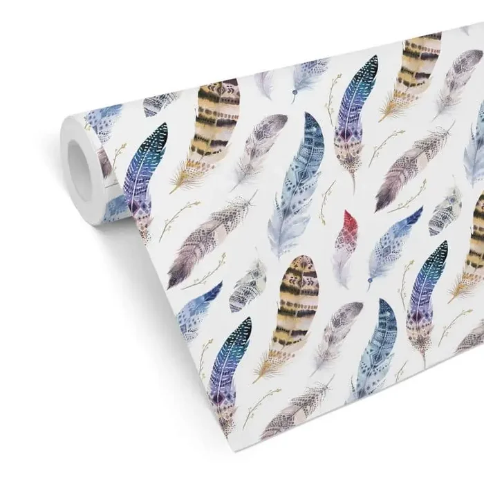 Mustertapete Kristina Kvilis – Federn 02