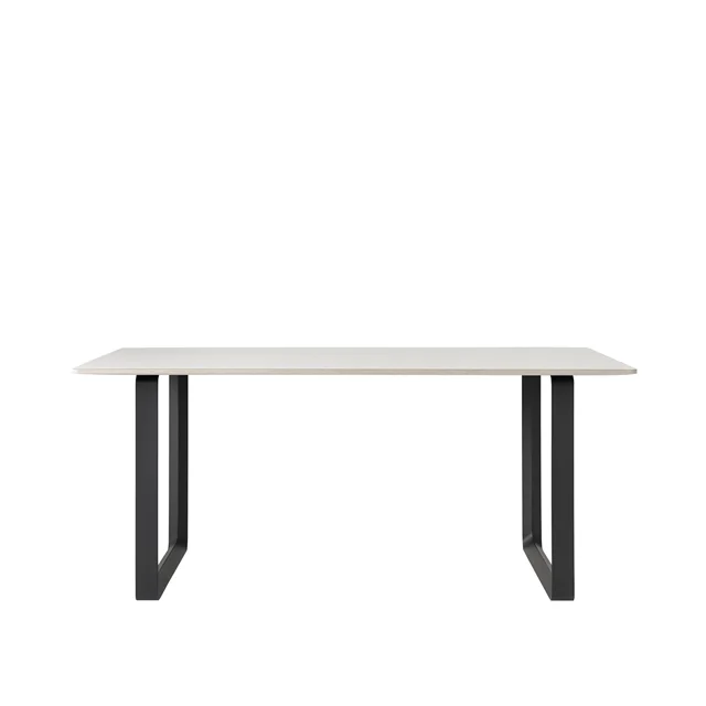Muuto 70/70 Esstisch 170×85 Weiß Laminat/ Schwarz