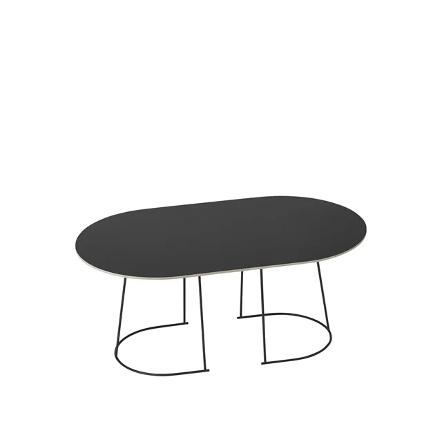 Muuto Airy Couchtisch Mittel Schwarz