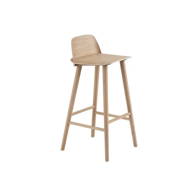 Muuto Nerd Barhocker Eiche H75