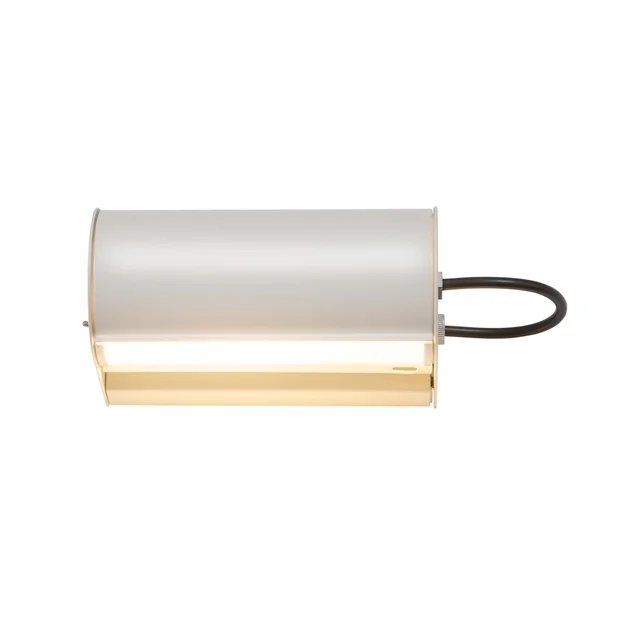 Nemo Applique Cylindrique Petite Wandlampe, Weiß Gewaschen