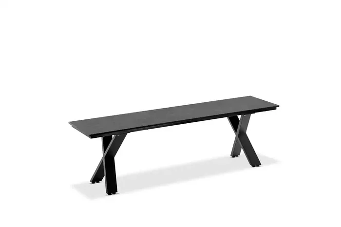 Nemo Einzelbank (Aluminium Anthrazit HPL)