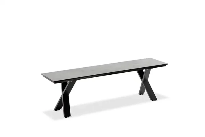 Nemo Einzelbank (Aluminium Anthrazit HPL)