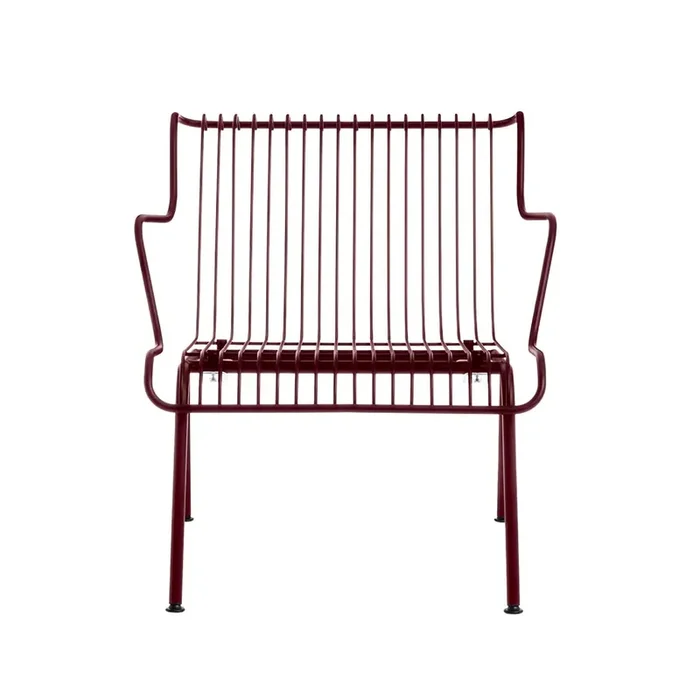 Niedriger Outdoor-Sessel aus Metall SOUTH von Konstantin Grcic für Magis – Orange