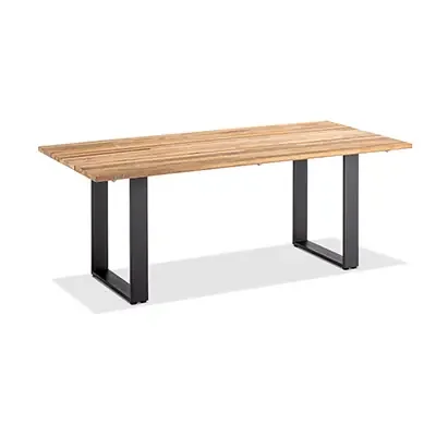 NOAH Gartentisch (Profilkufe Alu Teak)