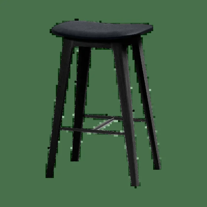 Nordic Bar Stool – Black Stained Oak – 68 cm / Terra Black
