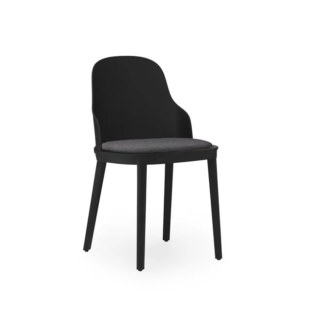 Normann Copenhagen Allez Esszimmerstuhl Canvas Schwarz Gepolstert