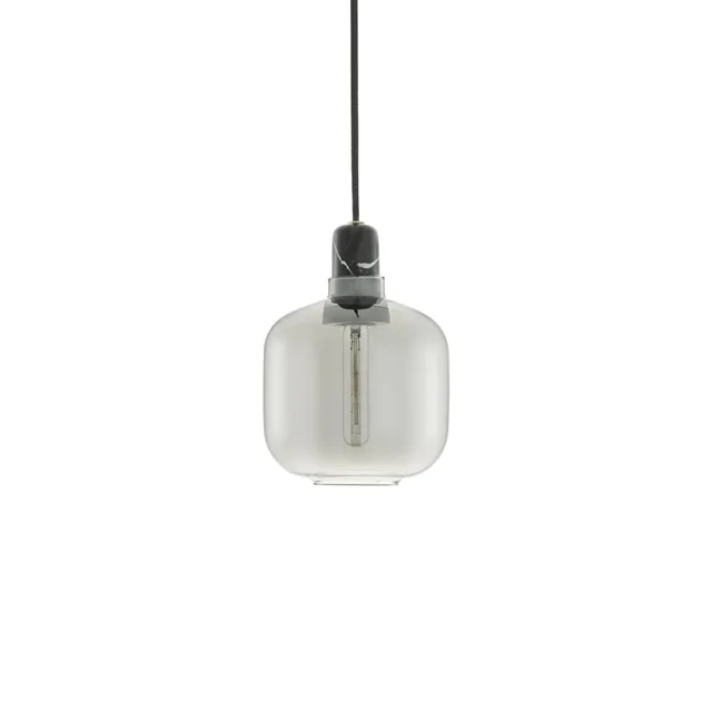 Normann Copenhagen Amp Pendelleuchte Klein Rauchfarbig/Schwarz