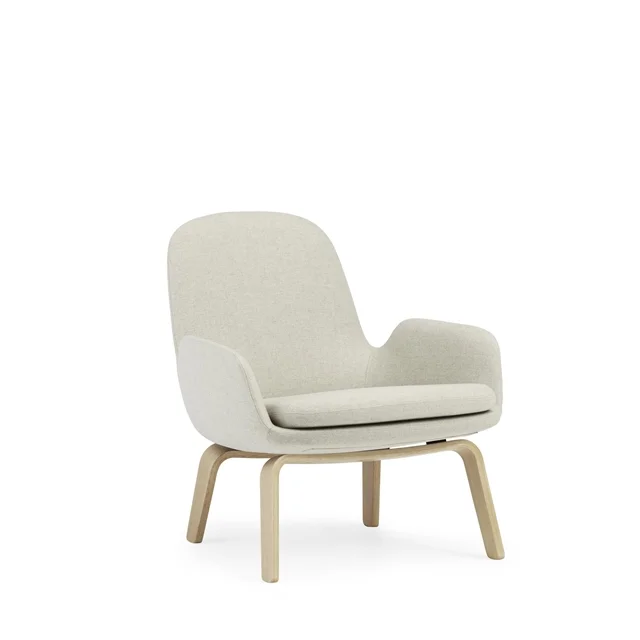 Normann Copenhagen Era Sessel Low Oak/Main Line Flax MLF20