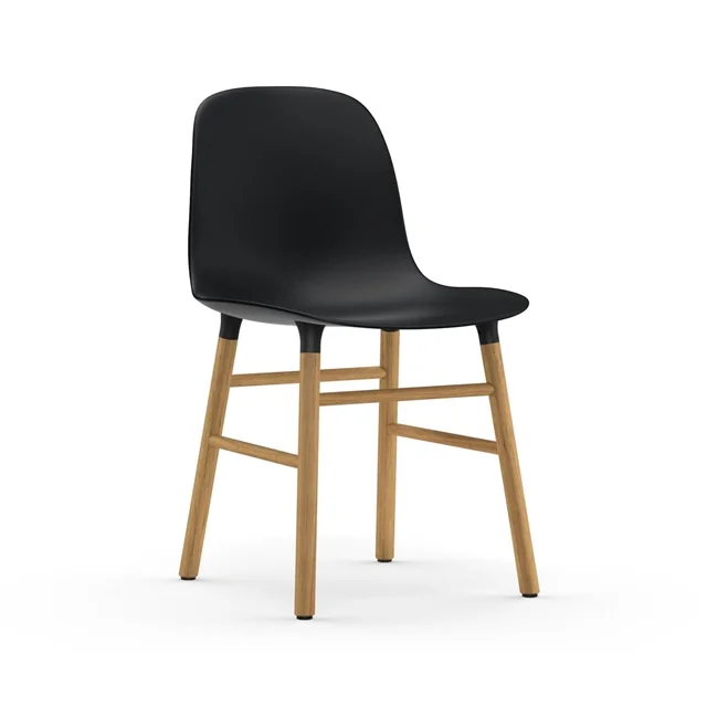 Normann Copenhagen Form Esszimmerstuhl Schwarz/Eiche