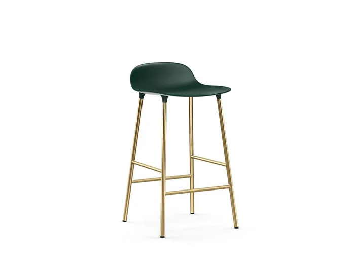 Normann Copenhagen Form Hocker mit Messingbeinen Entworfen von Simon Legald