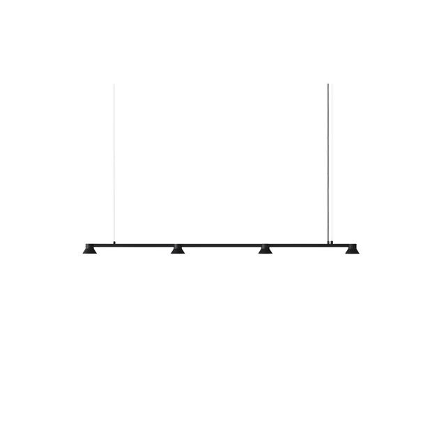 Normann Copenhagen Hat Linear Pendelleuchte Groß Schwarz
