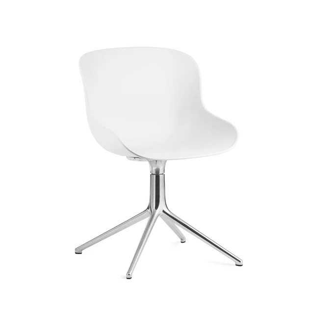 Normann Copenhagen Hyg Drehstuhl Aluminium/ Weiß