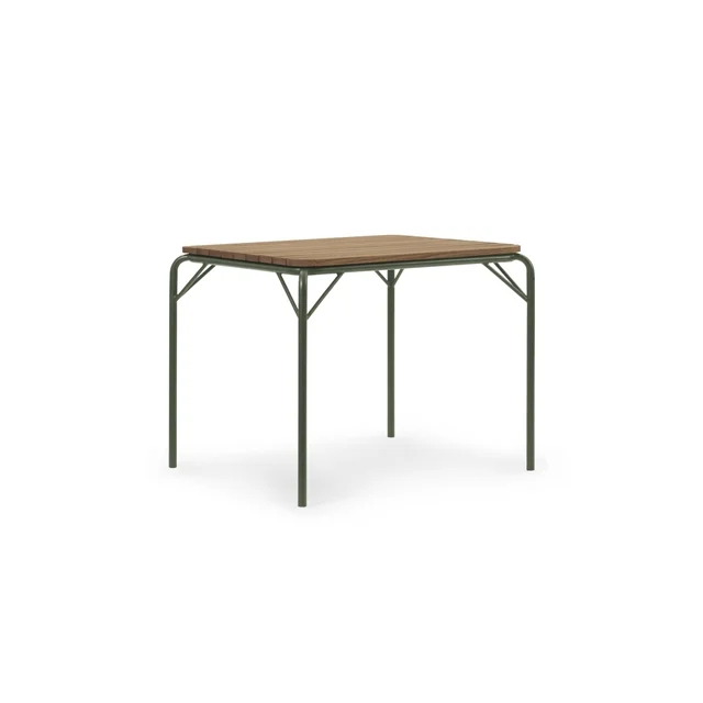 Normann Copenhagen Vig Esstisch 90 x 80 cm Grün/Robinie