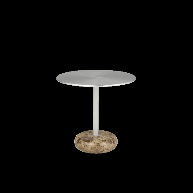 Northern Ton Beistelltisch Groß Marmor/Aluminium Braun