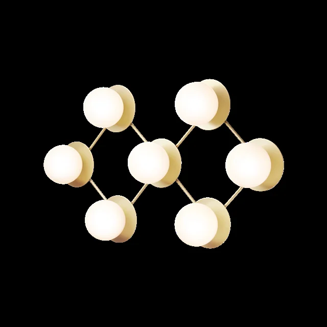 Nuura Liila 7 Wand-/ Deckenleuchte Opalweiß